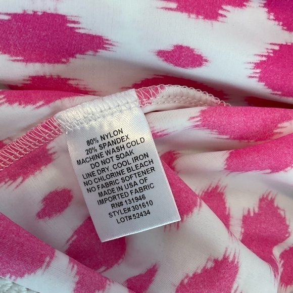 ❤️ Jude Connally Pink White Summer Tank Halter Top Sz XS - Picture 5 of 6